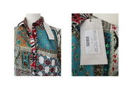 Anjuna Collection Licia Azzurra Blue Floral Maxi Shirt Dress